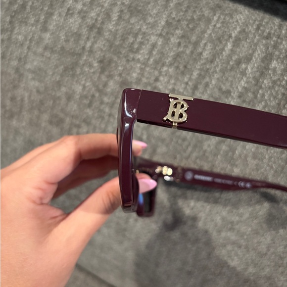 Burgundy Burberry Designer Sunglasses - Picture 6 of 8